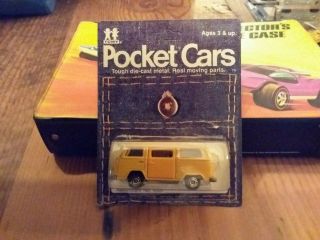 Vintage Tomica Pocket Cars Volkswagen Microbus In Package