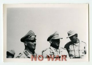 Wwii German Photo Fieldmarshal Erwin Rommel Knight Cross Holder Africa
