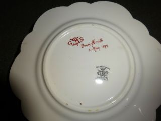 1897 Diamond Jubilee Queen Victoria Hand Painted Foley China Teaplate. 3