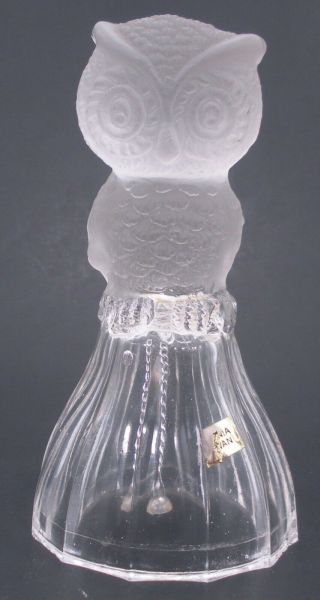 Frosted Glass Owl Bell