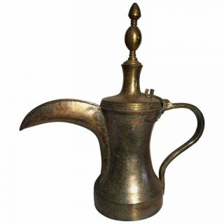 19th Century Dallah Middle Eastern Oversized Arabic Copper Coffee Pot