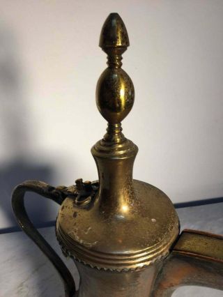 19th Century Dallah Middle Eastern Oversized Arabic Copper Coffee Pot 3
