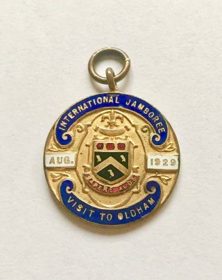 1929 Boy Scout World Jamboree Oldham Rare Medal