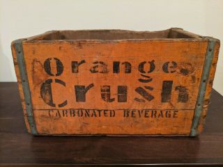 Vintage Orange Crush Bottle Carbonated Beverage Crate