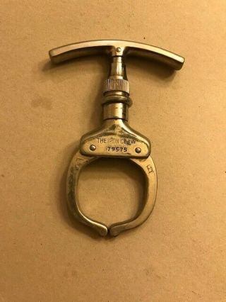 Vintage Police The Iron Claw Handcuff By Argus Mfg Co.