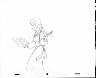 Disney Animation Art Production Drawing Prop Princess Belle Beauty Beast 63