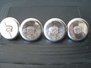 4 - Vintage Wire Wheel Stainless Caps For 70s Appliance Wire Wheels - Gm/ Cadillac