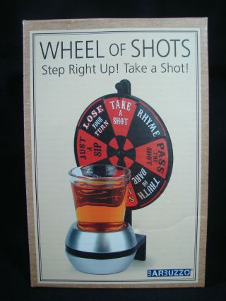 Wheel Of Shots Barbuzzo Step Right Up Take A Shot Novelty Drinking Game