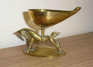 Hagenauer Style Brass Pipe Rest Stylised Horse
