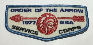 1977 National Jamboree Oa Service Corps Flap Rc1