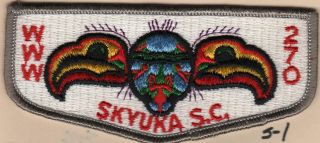 Oa Skyuka Lodge 270 S1 Flap First Solid Palmetto Council Spartanburg Sc [zig100]