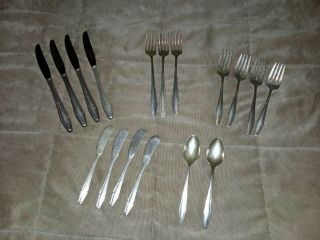 17 Piece State House Sterling Silver Flatware Forks Spoons Knifes 650 Grams