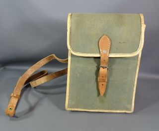 1943 Wwii German Army Wehrmacht Officer Military Dispatch Map Case Shoulder Bag