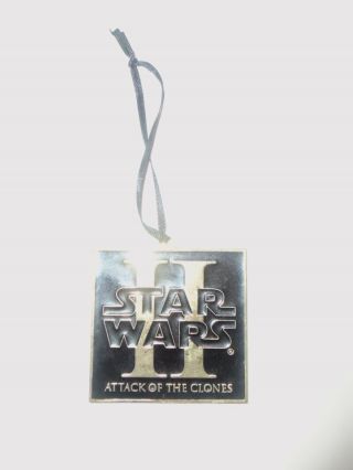 2002 Lucas Star Wars Ii Attack Of The Clones Metal Christmas Tree Ornament