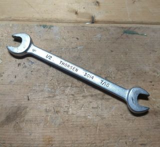 Thorsen Open End Wrench 3014 (7/16 " & 1/2 ") Vintage Forged In Usa