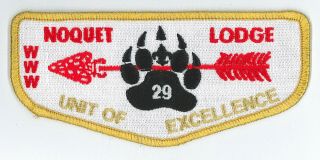 Usa Boy Scouts Of America - Oa Noquet Lodge 29 Unit Of Excellence Scout Flap