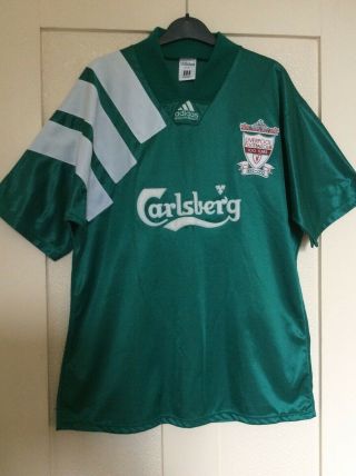 Vintage Liverpool Centenary Away Football Shirt 1992 - 93: Adidas:: Large: Unworn: