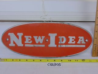Vintage Idea Metal Farm Sign Embossed Advertising Feed Seed Barn - Orange