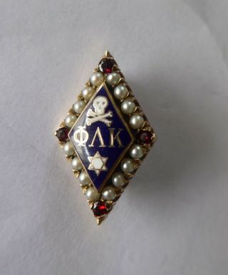 Vintage 10kt.  Gold Phi Lambda Kappa Fraternity Pin
