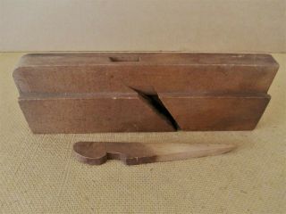 Antique Wood Moulding Molding Plane 9 1/2 " No Blade Half Round (3/8 ") Vintage