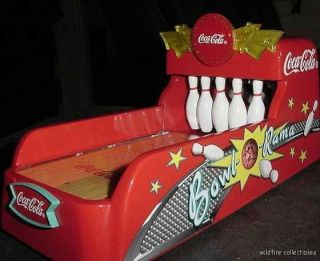 Coke Coca Cola Bowling Alley Musical Bank 1999 90s Bowler Pins Ball Diecast