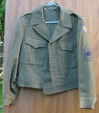 Wwii Us Army Air Forces Large Size Ike Jacker Uniform Size 42 R