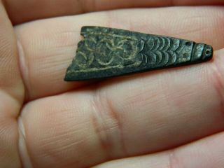 Anglo Saxon Bronze Zoomorphic Beast Strap End Artefact Metal Detecting Detector