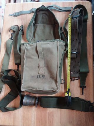 1942 1943 1944 Us Ww2 Bag Back Pack Wwii Ammo Pack?