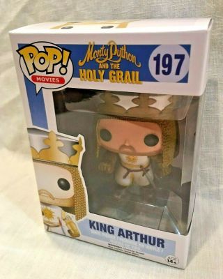 Funko Pop Movies 197 King Arthur Monty Python And The Holy Grail W/protector