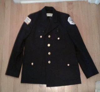 Vintage Chicago Police Department Dress Coat Uniform With Patches Sz 12,  Vest 2