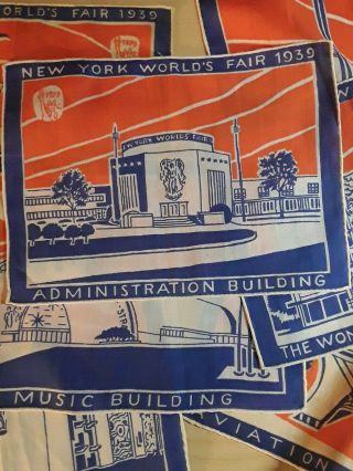 Set (7) 1939 York Worlds Fair Tapestries Placemats