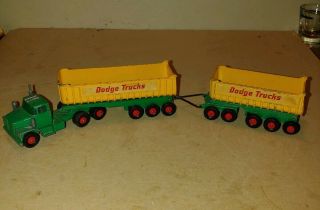 Matchbox K - 16 King Size Dodge Tractor W/twin Tippers Lesney
