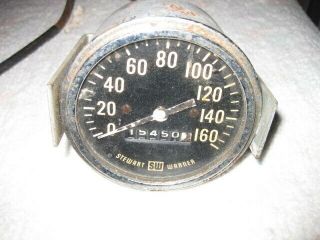 Stewart Warner Vintage 160 Mph Speedometer Rat Rod Custom Car