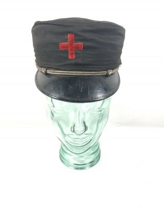 Vintage Masonic Knight Templar Civil War Era Cap Kepi Hat Antique Freemasons