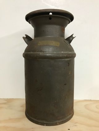 Vintage Dairy Milk Can 5 Gallon With Lid