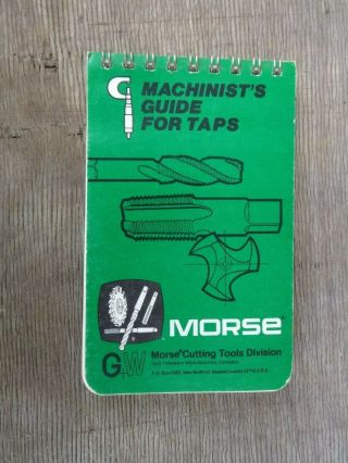 Vintage Morse " Machinist 