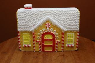Vintage Union Products Lighted Blow Mold 17 " Gingerbread House With Light Cord