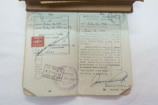 Multiple War - Era Foreign Service Stamps In Ww2,  Wwii,  World War 2,  Passport