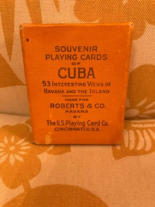 Cuban Souvenir Playing Cards Of Cuba The U.  S Playing Card Co.  1915