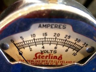 Vintage Sterling Volt Amp Meter
