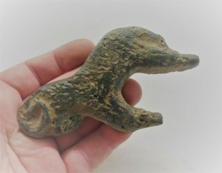 European Found Ancient Roman Bronze Animal Statue In The Form Of A Boar