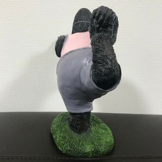 Gorilla Resin Figurine Yoga Dancer Bow Pose Pink Japan Exclusive Figure F/S 3