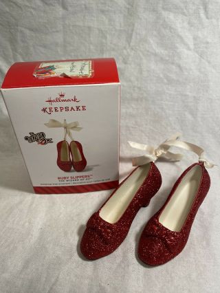 Hallmark The Wizard Of Oz Ruby Slippers Porcelain Ornament