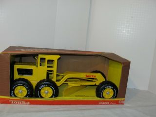 Vintage Tonka Road Grader In The Box - Never Played With