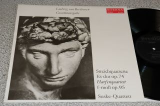 Eterna 826862 Beethoven String Quartets Op.  95 & Harp Karl Suske Quartet 1976 Nm