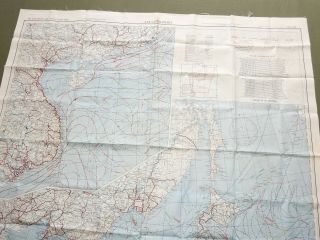 US Army AAF WW2 20TH AIR FORCE B - 29 BOMBER PILOT JAPAN & CHINA SEAS ESCAPE MAP 3