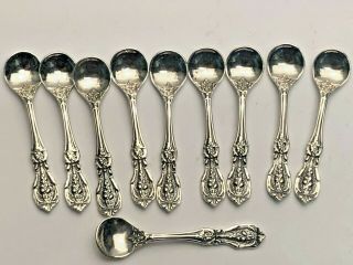 Francis I By Reed & Barton Sterling Silver Set Of 10 Sterling Salt Spoons 2.  25 "