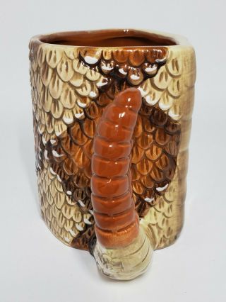 Rattlesnake Coffee Mug Snake Mug American Legacy Hand Painted Ceramic Southwest 2