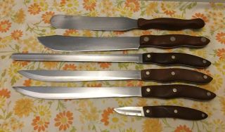 Vintage Cutco 6 Piece Kitchen Knife Set 20,  2 - 22,  23,  24 28 Butcher Paring Chefs