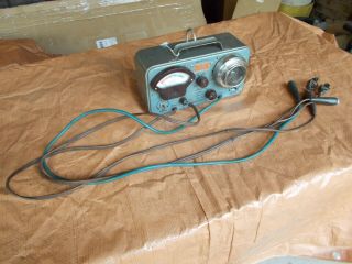 Vintage Sun Electric 6 & 12 Volt Ignition Coil Tester A - 15 Missing Knobs Works??